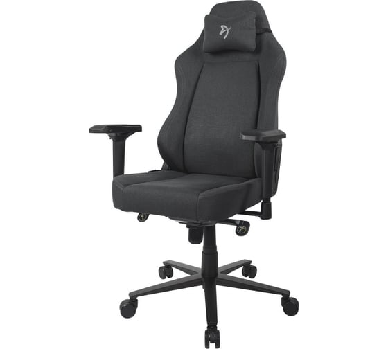 Компьютерное кресло Arozzi Primo Woven Fabric - Black - Grey logo PRIMO-WF-BKGY