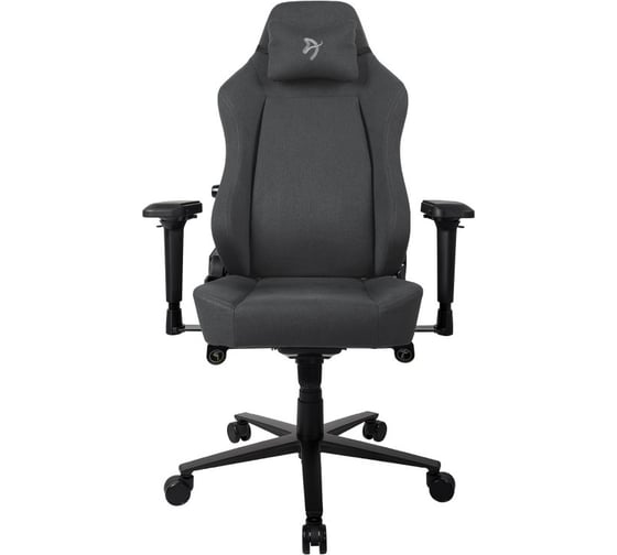 Компьютерное кресло Arozzi Primo Woven Fabric - Black - Grey logo PRIMO-WF-BKGY