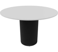 Круглый обеденный стол с металлическим подстольем GENGLASS TRUBIS Wood L 110 GGT-03-2-3-L-110