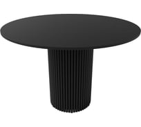 Круглый обеденный стол с металлическим подстольем GENGLASS TRUBIS Wood L 110 GGT-03-2-2-L-110