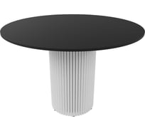 Круглый обеденный стол с металлическим подстольем GENGLASS TRUBIS Wood L 110 GGT-03-3-2-L-110