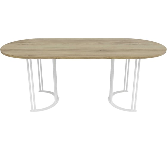 Овальный стол с металлическим подстольем GENGLASS VIOLUR GGT-20-3-1-20090 1