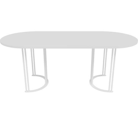 Овальный стол с металлическим подстольем GENGLASS VIOLUR GGT-20-3-3-20090