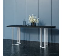 Овальный стол с металлическим подстольем GENGLASS VIOLUR GGT-20-3-2-20090