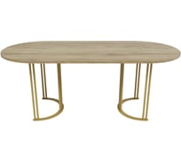 Овальный стол с металлическим подстольем GENGLASS VIOLUR GGT-20-1-1-200/90