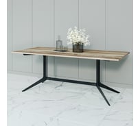 Прямоугольный стол с металлическим подстольем GENGLASS AMELIX GGT-22-2-1-200-90