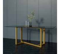 Стеклянный стол с металлическим подстольем GENGLASS VETLIX GGT-21-1-С-200-90