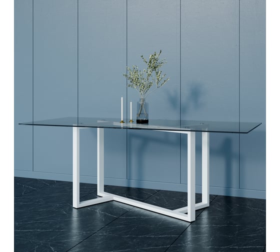 Стеклянный стол с металлическим подстольем GENGLASS VETLIX GGT-21-3-С-200-90 1