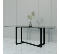 Стеклянный стол с металлическим подстольем GENGLASS VETLIX GGT-21-2-С-200-90