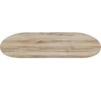 Столешница GENGLASS ЛДСП, 25 мм, орех, овальная GGTW-01-20090