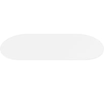 Столешница GENGLASS ЛДСП, 25 мм, белая, овальная GGTW-03-20090