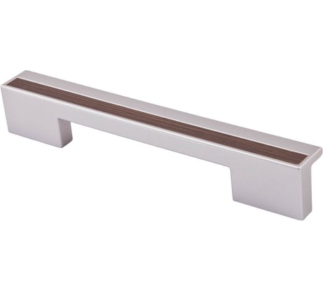 Мебельная ручка скоба AKS пластик. PS17/C17 96/128 металлик+венге 52913