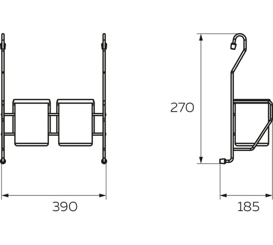 Стаканы для столовых приборов Lemax 215х105х270 мм, античная бронза, 2 шт MX-425 AB