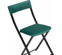 Стул на металлокаркасе Woodville Elevis зеленый/черный 587873