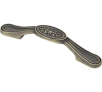 Мебельная металлическая ручка скоба AKS EMPRESS 96 старое золото блеск 57781