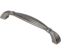 Мебельная металлическая ручка скоба AKS MAGIA 128 античное серебро 71322