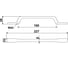 Мебельная металлическая ручка скоба AKS SIGN 160 черный 59479 4