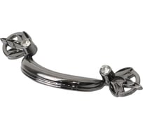 Мебельная металлическая ручка скоба AKS Viola 64 античный никель 63402