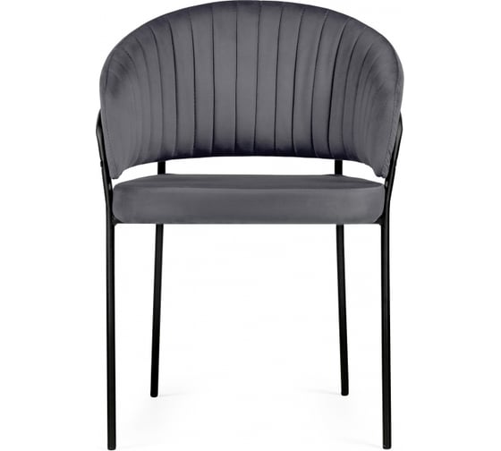 Стул на металлокаркасе Woodville Лео антрацитовый brandy light 28, черный 592480