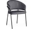 Стул на металлокаркасе Woodville Лео антрацитовый brandy light 28, черный 592480 1