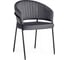 Стул на металлокаркасе Woodville Лео антрацитовый brandy light 28, черный 592480 5