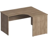 Стол эргономичный Юнитекс Комфорт правый 140_120_75, дуб шамони темный К.124_ШТ