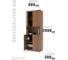 Шкаф для документов закрытый 4-дверный с нишей 80x38x200 "Комфорт" Юнитекс, орех французский, К.374_ОФ 3