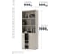 Шкаф для документов полузакрытый 80x38x200 "Комфорт" Юнитекс, дуб шамони, К.371_ДШ 2