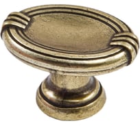 Ручка мебельная AKS DGG32 кнопка металлическая, старое золото 22726