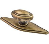 Ручка мебельная AKS WP11-52 кнопка металлическая, старое золото 67364