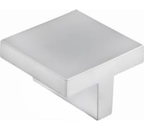 Ручка мебельная AKS UZ40 кнопка металлическая, 32 матовый хром 51834