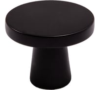 Ручка мебельная AKS SOLO кнопка металлическая, черный матовый 62307