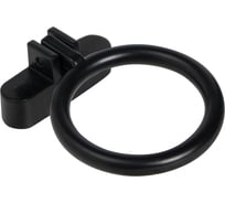 Ручка мебельная AKS RING кнопка металлическая, черный матовый 74063