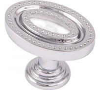 Ручка мебельная AKS Point кнопка металлическая, хром 63404