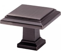 Ручка мебельная AKS IONIKA кнопка металлическая, шлифованный титан 56915