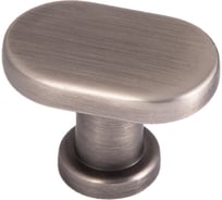 Ручка мебельная AKS GRAND кнопка металлическая, шлифованный никель 56781