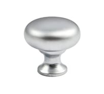 Ручка мебельная AKS GP16 кнопка металлическая, матовый хром 88560