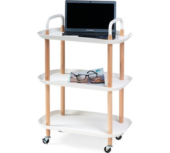 Сервировочный столик Woodville Case 56x35x82 см, white 15800