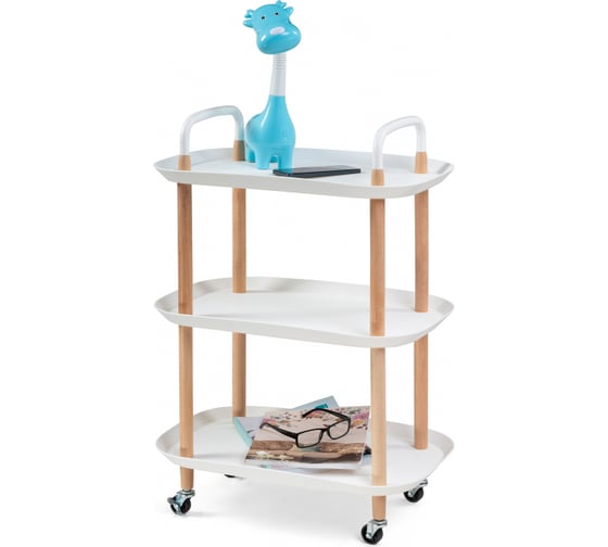 Сервировочный столик Woodville Case 56x35x82 см, white 15800