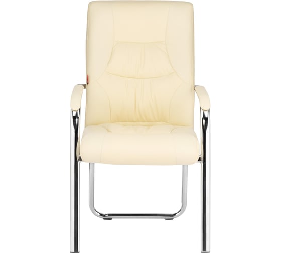 Конференц-кресло Easy Chair BN TQ 807 VPU кожзам бежевый хром 1308086 1