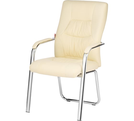 Конференц-кресло Easy Chair BN TQ 807 VPU кожзам бежевый хром 1308086