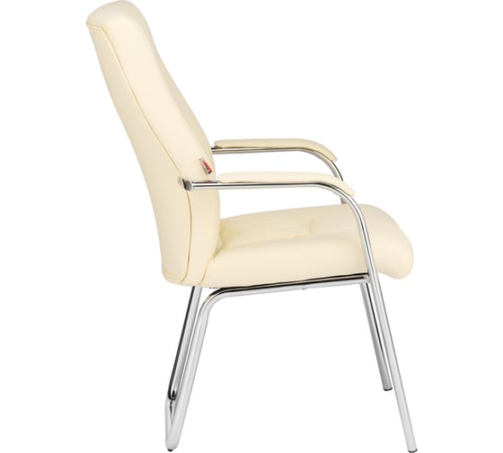 Конференц-кресло Easy Chair BN TQ 807 VPU кожзам бежевый хром 1308086
