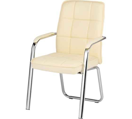 Конференц-кресло Easy Chair BN TQ 810 VPU кожзам бежевый хром 1308087