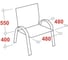 Конференц-кресло Easy Chair BN TQ 810 VPU кожзам бежевый хром 1308087 6