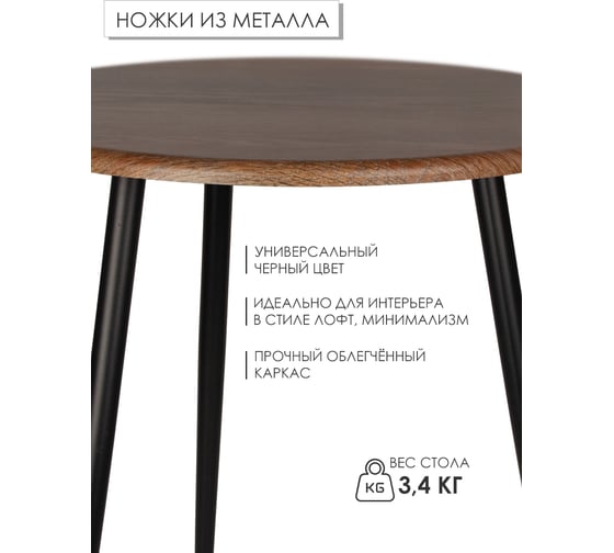 Журнальный столик в стиле лофт Callisto mobili Дуб бомонт лофт М016.0А52