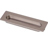 Ручка мебельная врезная металлическая AKS ENTRO 128 брашированный никель 73916