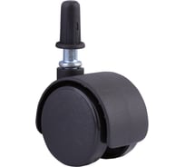 Двойной ролик со штифтом Стройбат 40 мм пластик черный/черный 1 шт 352030