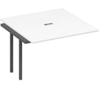 Стол для переговоров на металлокаркасе Юнитекс А4 QUATTRO 120х124х75, белый премиум/белый А4хБ4х131хБП