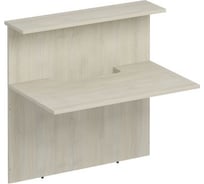 Модуль ресепшн Юнитекс Комфорт прямой с вырезом без опор 120х76,8х120, дуб шамони светлый К.919хДШ