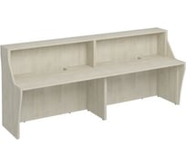 Стойка ресепшн Юнитекс Комфорт прямая с вырезом 285х77.5х120, дуб шамони К.9200-2хДШ